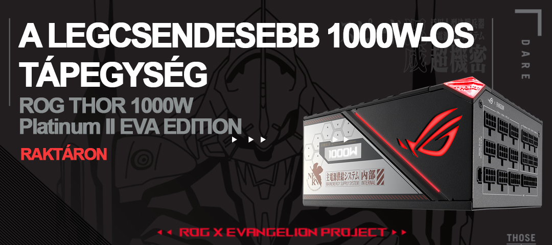 Tápegység 1000W ASUS ROG-THOR-1000P2-EVA GAMING