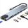 8 in 1 USB HUB HDTV PD 2USB Type-C SD TF RJ45