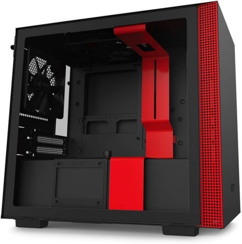 Ház NZXT H210 CA-H210BR MINI-ITX fekete/piros
