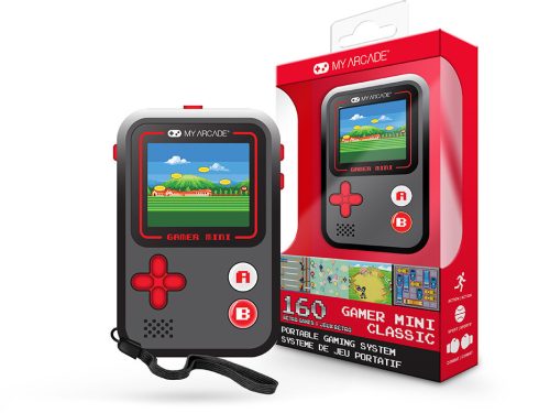 MY ARCADE Játékkonzol Gamer Mini Classic 160in1 Fekete & Piros Hordozható, DGUN-3925