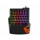 Billentyűzet Meetion MT-KB015 egykezes gamer, fekete (balkezes)