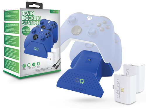 Venom VS2888 Xbox Series S/X & One kék dupla töltőállomás + 2 db akkumulátor