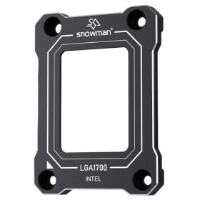   Snowman LGA1700-bcf keret Intel 12. gen / 14. gen processzor-hoz FEKETE